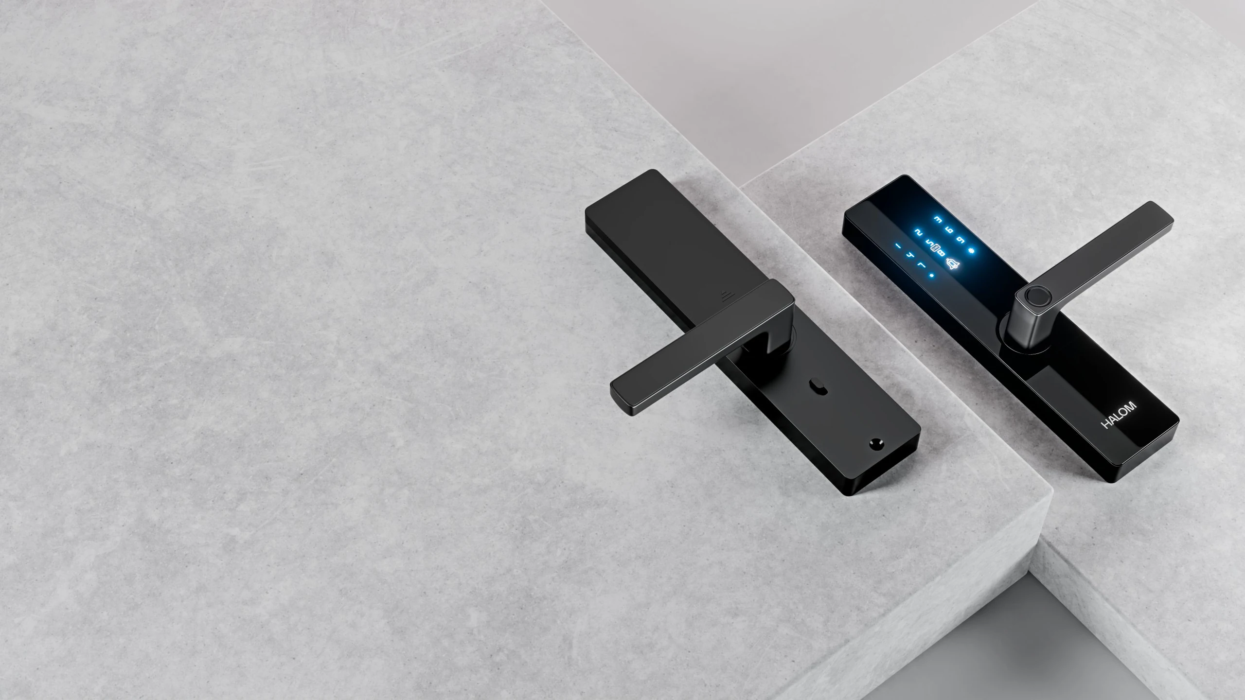 HALOM Mira Core fingerprint smart door lock