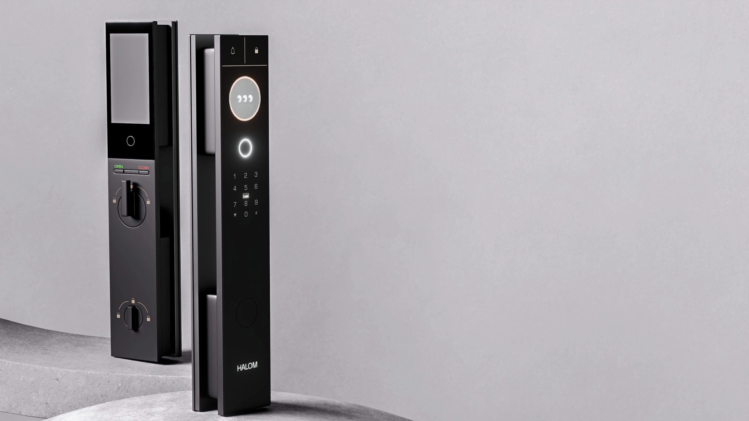 HALOM Nova Prime palm vein and face recognition smart door lock
