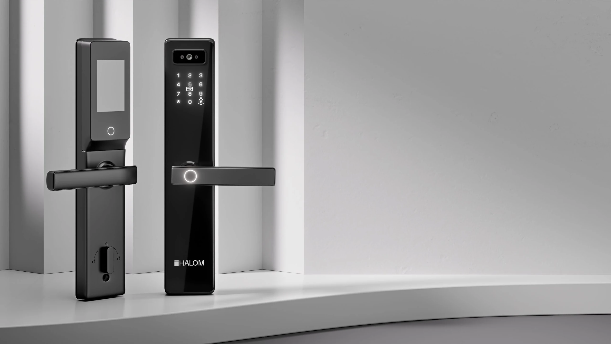 HALOM Vivo View smart door lock with cat's-eye camera video intercom